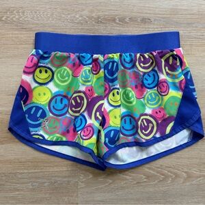 Girls Graffiti Smiley Face Lacrosse Shorts